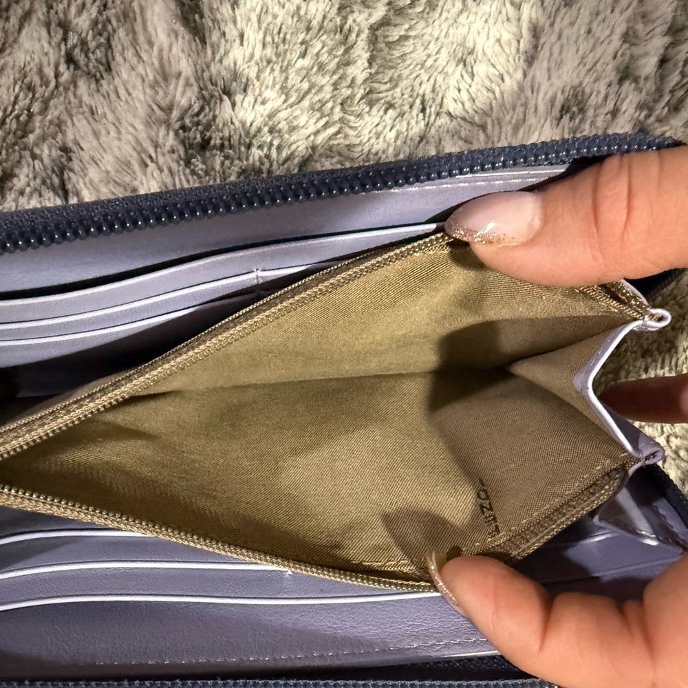 Fendi Periwinkle Leather Zip Wallet - Picture 6 of 7